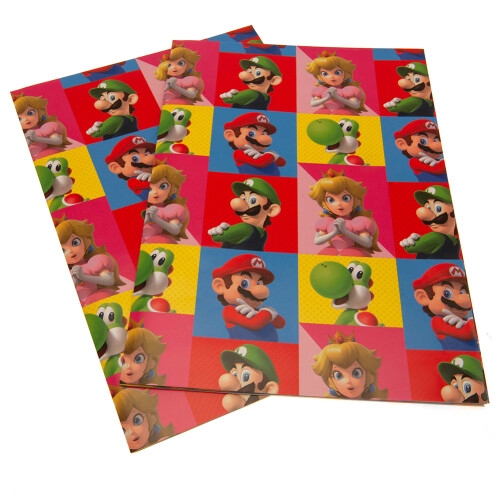 Super Mario Super Mario Characters Gift Wrap (Pack of 4) 1