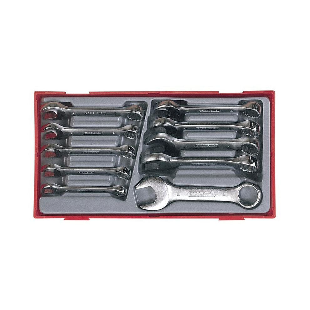 Teng Tt6010m Metric Midget Combination Spanner Set, 10 Piece 5063750444970