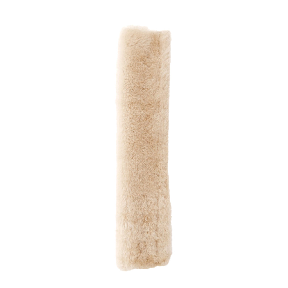 Eastern Counties Leather Sheepskin Seat Belt Cover - Beige - Image 2
