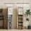 Homcom HOMCOM 260 CD Storage Unit 120 DVD Storage Tower with 9 Compartments Natural 8