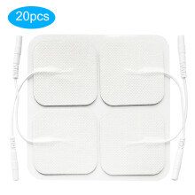 Solution d'électrothérapie, électrodes TENS avec connecteur universel compatible avec la plupart des appareils, en silicone non tissé