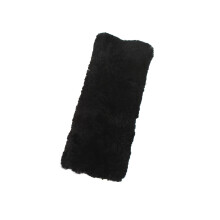 (28cm, Black) Eastern Counties Leather Sheepskin Seat Belt Cover