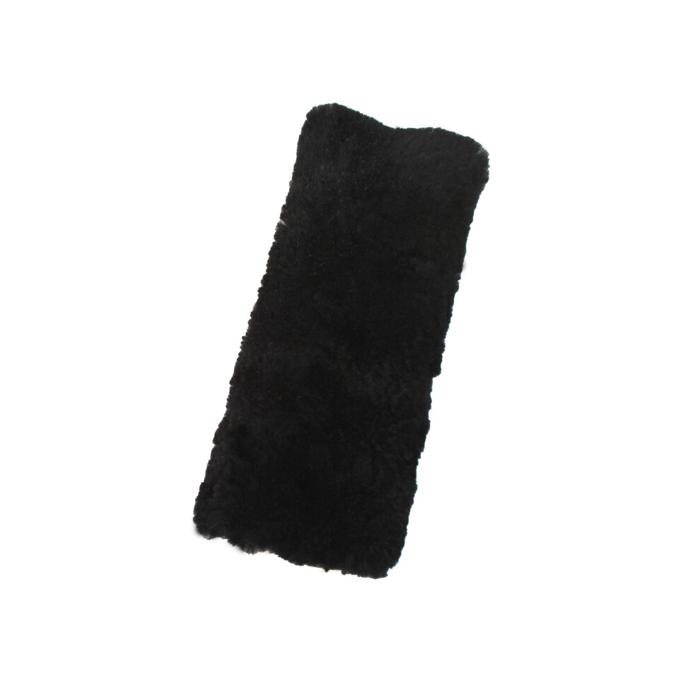 Eastern Counties Leather Sheepskin Seat Belt Cover - Black - Image 2