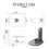 Suporte para Projetor de Mesa com Rotação de 360 Graus e Montagem com Parafuso de 1/4 Polegadas Ajustável para Casa e Escritórios Suporte para 5