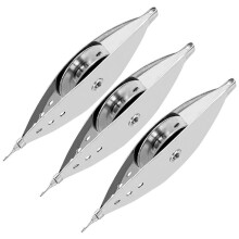 3st Silver Metal Tatting-Shuttle Kit för Nybörjare med Spoltillbehör, Premium Iron Nål-Shuttle