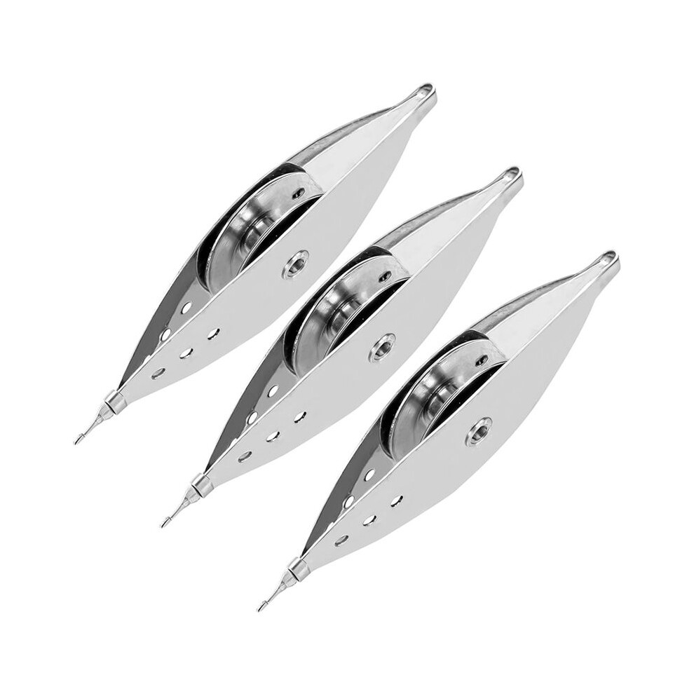 3Pcs Silver Metal Tatting-Shuttle Kit For Beginners With Bobbin Supplies, Premium Iron Needle-Shuttles 6032708574921