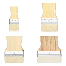 4-Piece Flat Paddle Brush Set, Wide Brush Large Paint Brush 2/3/4/5 Inch Brush for Oil and Acrylic Paints