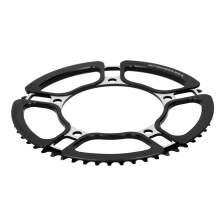 Corona per bici da strada a 5 bracci 130 mm BCD 53 denti, corona in lega di alluminio a velocità singola con design cavo, corona per bici gravel con