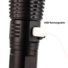 P50 1200mAh Flashlight 166x40x33mm Black USB