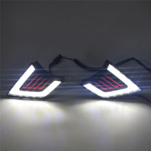 Pour Hilux Vigo 2012 2013 2014 2015 LED DRL Feux de Jour Feu Antibrouillard Feu de Pare-Chocs Avant