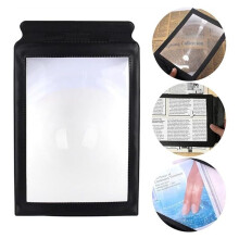 A4 Flat Magnifying Glass for Elderly Reading PVC Flat Full Page Magnifying Glass