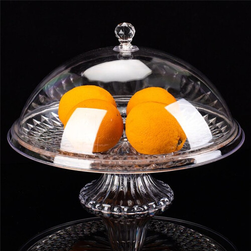 Cake Tray with Lid Cake Tray Portable Dustproof Cake Stand A 1