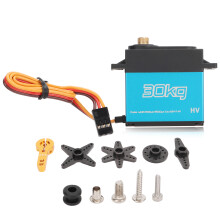 Digitaler Servo mit hohem Drehmoment, kernlosem Motor, wasserdichtem Edelstahlgetriebe, hoher Drehzahl und niedrigem Stromverbrauch für RC-Crawler,
