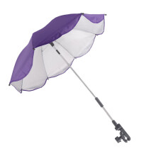 Parapioggia Universale UV per Passeggino per Neonati da 14 pollici - Ombrello Viola Regolabile