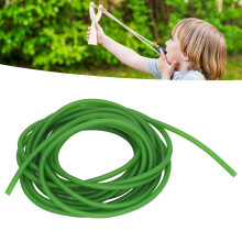 High Elasticity 5m Latex Rubber Slingshot Band Tube Fluorescent Green