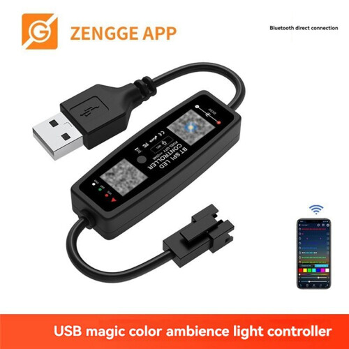 WS2812B LED Controller  APP Control Music Controller for SK6812 WS2811 WS2812 LED Pixel Light Strip USB 5V 2