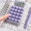 8 Digits Display Silence Widescreen  Calculator Students Portable Transparent Electronic Calculator Daily Use 4