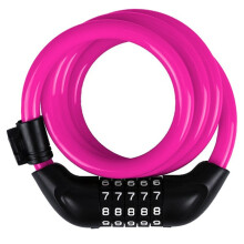 Bicycle Locks, Electric Bike Five-Digit Combination Locks, Mountain Bike Bar Wire Rings, Anti-Theft Red