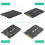 Adaptador SSD 2 em 1 Combina M.2 NGFF Key B e MSATA para Conversor de Adaptador  3 de 2,5 Polegadas, Caixa de SSD Externo 2