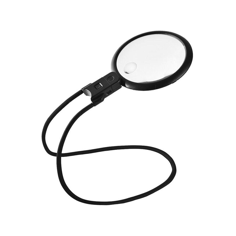 Typecat Light Hands Free Magnifying Glass 36 Led S,5X 15X Rechargeable Neck Wear Magnifier For Seniors Reading Sewing Jewelry