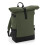 BagBase (One Size, Olive/Black) BagBase Block Roll-Top Backpack 1