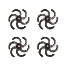 Universal Bowstring Noise Dampeners: 4Pcs Archery Stabilizers in Black