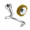 Spiral Dough Hook for  4.5-5 Quart Tilt- Stand Mixer, Dough Hook Replacement for  Attachment 1