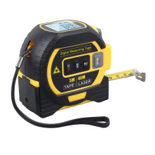 Mètre laser 3 en 1 40 m Infra Rouge, numérique, Jaune