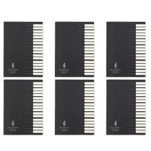 6X Five Lines Music Notes Notebook Music Tab Staff Stave Notebook