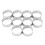 10 Pack 5Cm Stainless Steel Tart Ring, Heat-Resistant Perforated Cake Mousse Ring, Round Ring Baking Doughnut Tools 1