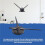 3D Clock Hands,DIY Large Clock Movement Mechanism Needles,Wall Accessories Part Replacement,Black 4