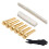 Acoustic Guitar String End Nut Bridge Saddle Abalone Pins Replacements Set (Brass Pins & Bone Saddle Nut) 6