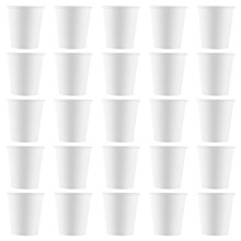 White Paper Cups, Small Disposable Bathroom, Espresso, Mouthwash Cups Dispenser, Disposable Cups, (100 Pack) 3Oz