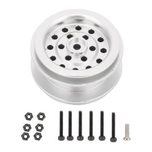 Leichte Beadlock-Felgen für 1/10 RC Crawler, CNC-gefräste Aluminiumlegierung, Upgrade mit verbreitertem Radstand und robustem, stabilem Design,