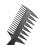 Double-Sided Wide Tooth Styling Comb Hair Fork Comb Beauty Salon Tool 6