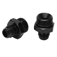 2 pezzi di raccordo per rail di carburante AN6 a ORB8 in alluminio 6061 T6, adattatore maschio con O-ring