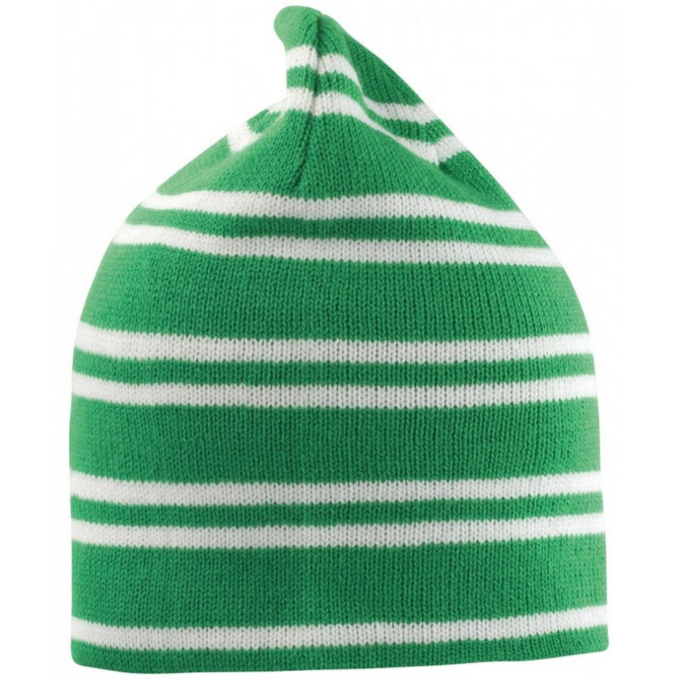 Result (One Size, Kelly Green/White) Unisex Adult Team Reversible Beanie