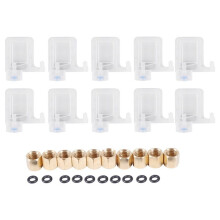 10PCS Eco Solvent Printer Ink Damper Dx5 Printhead Dumper for Print Mutoh Allwin Human Xuli Plotter 4x3Mm Tube