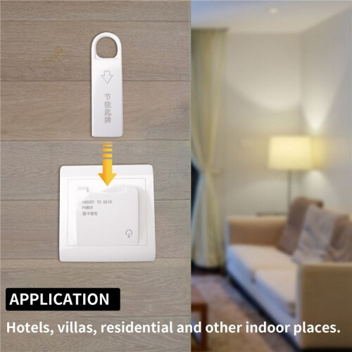 High Grade Hotel Magnetic Card   Saving  Insert Key for Power with 3 Card 2