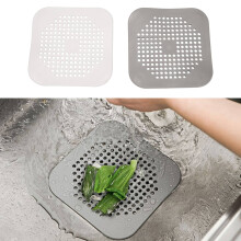 Vierkante Afvoerafdekking voor Doucheafvoer Haarvanger Platte Siliconen Plug voor Badkamer en Keuken Filter Doucheafvoerbescherming Platte Zeefstopper