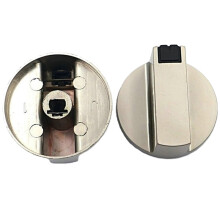 Stove Handle, 6mm Zinc Alloy Control Knob Oven Universal Silver Gas Stove Control Knob, Suitable for Oven Stove Gas Stove