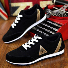 (Black,41Foot Length25.5cm/10.04in)Non Slip Sports Shoes Men Round Toe Low Top Pu Upper Casual Mesh Breathable