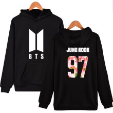 (Black,JUNGKOOK)Usa Fashion Jimin Kpop Bts Bangtan Boys Sweatshirt Hoodie Pocket Unisex Sweater