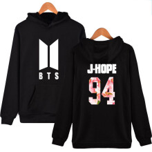 (Black,J-HOPE)Usa Fashion Jimin Kpop Bts Bangtan Boys Sweatshirt Hoodie Pocket Unisex Sweater