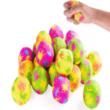 Fun Giveaways, Birthday Party Favors: Neon Color Outdoor Toys For Pool Party, Soft Fabric Water Absorbent Foam Splash Balls, Reusable, Perfect For Fam