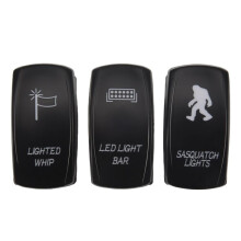 Tuischakelaar LED-Lichtbalk Sasquatch Lights Verlichte Zweepschakelaar voor ATV  Maverick X3  Ranger RZR Boot SUV