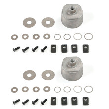 2X Differential Gear Shells Kit Fit for 1/8 HPI Racing Savage XL FLUX Rovan TORLAND Brushless Truck Parts