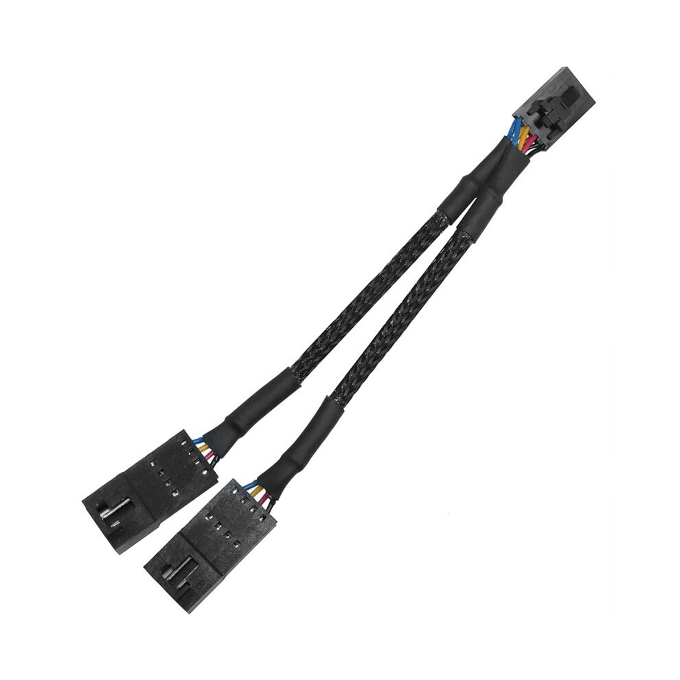 Rgb Lighting Extension Cable 1To2 Splitter Cable 4Pin Male To Dual Female Used For Fan Hub Splitter Adaptercable 6031048164373