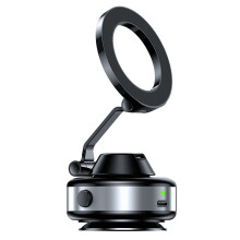 360 Magnetyczny Uchwyt Samochodowy na Telefon z Odkurzaczem, Elektryczny, Antywstrząsowy, Ultrastabilny, Pasuje do Wszystkich Telefonów