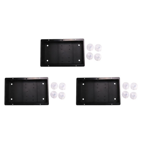3X Arcade Joystick Bottom Case Replacement DIY Arcade Joystick Handle Arcade Game Kit Sturdy Construction